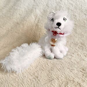Elf On The Shelf Pets White Artic Fox Glitter Charm Collar 7” Plush Stuffed Toy
